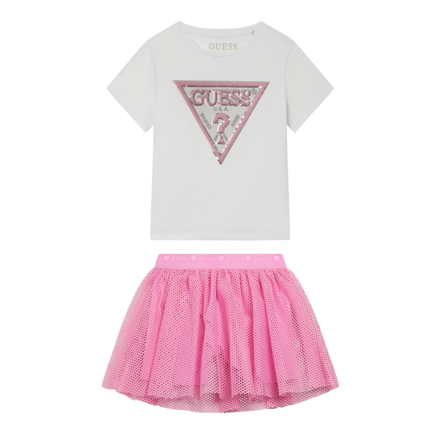 Guess - Guess Top with Pink Skirt Set