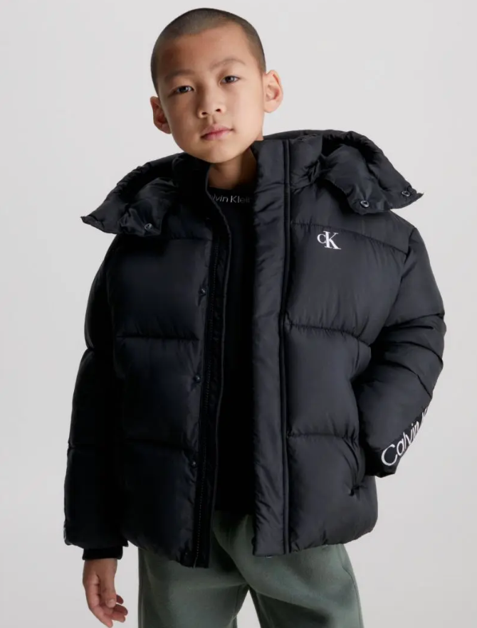 Calvin Klein - Black Logo Coat