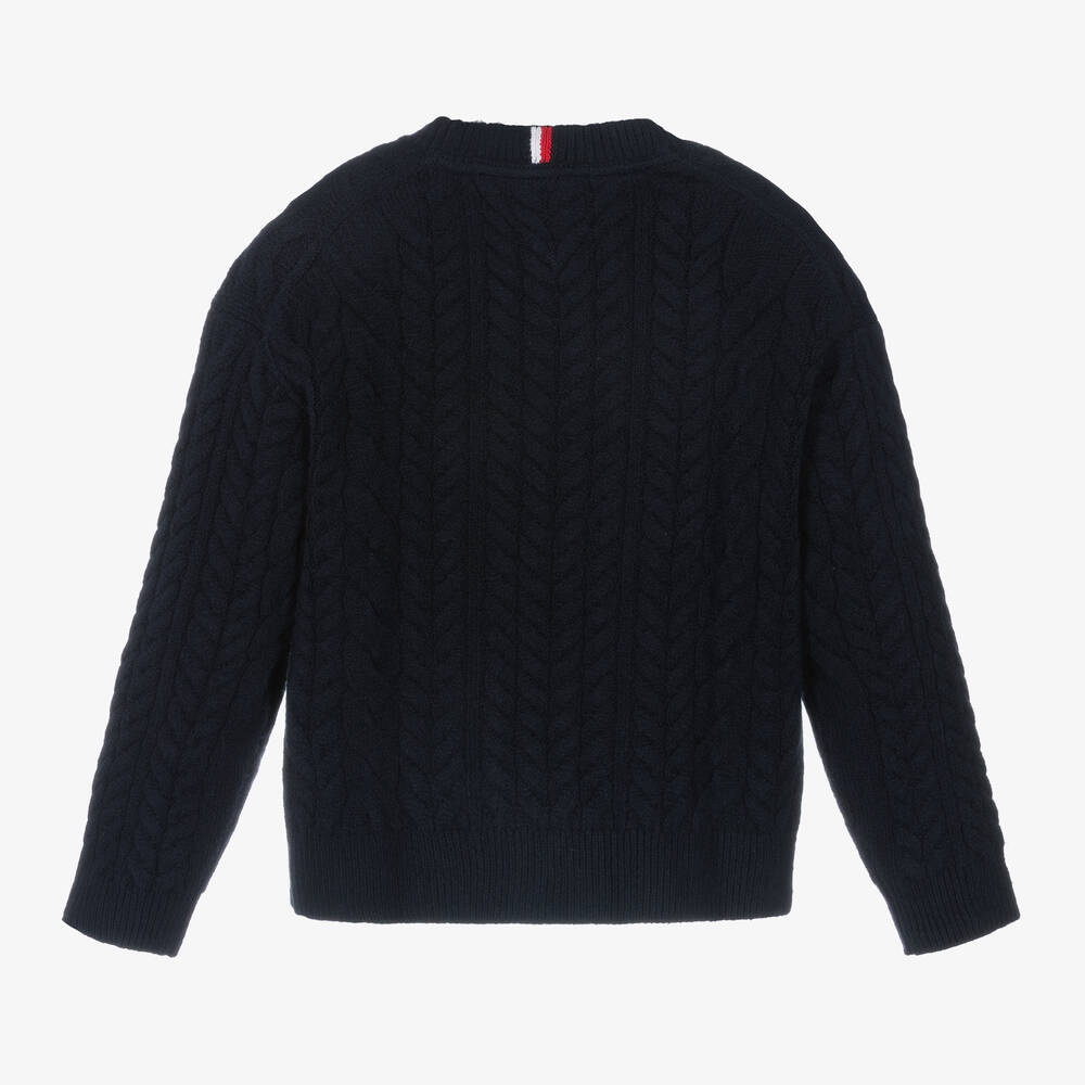 Tommy Hilfiger - Boys Blue Colourblock Sweater