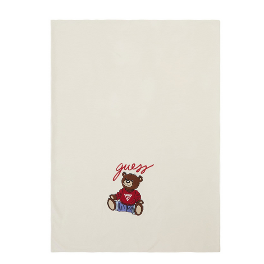 Guess - Beige Bear Blanket