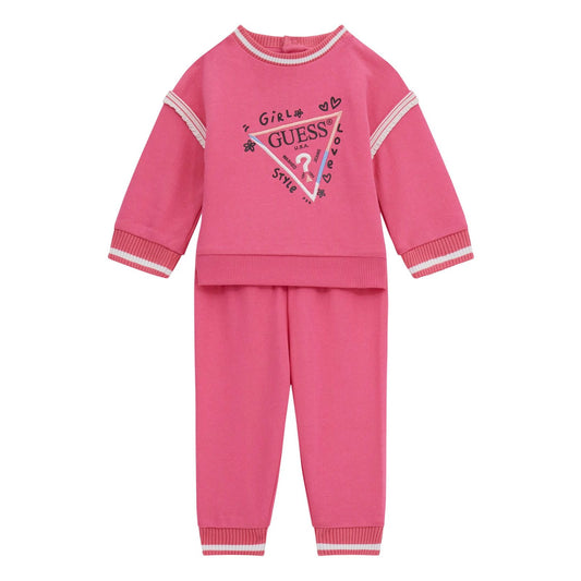 Guess - Fuchsia Logo Tracksuit