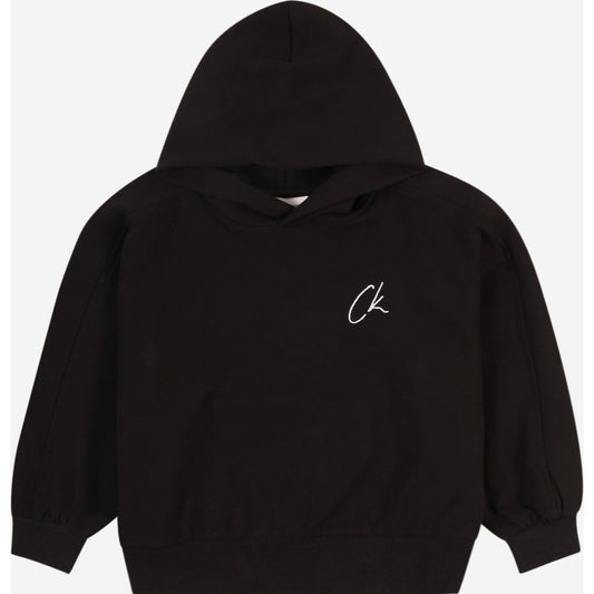 Calvin Klein - Black Cotton Hoodie for Girls