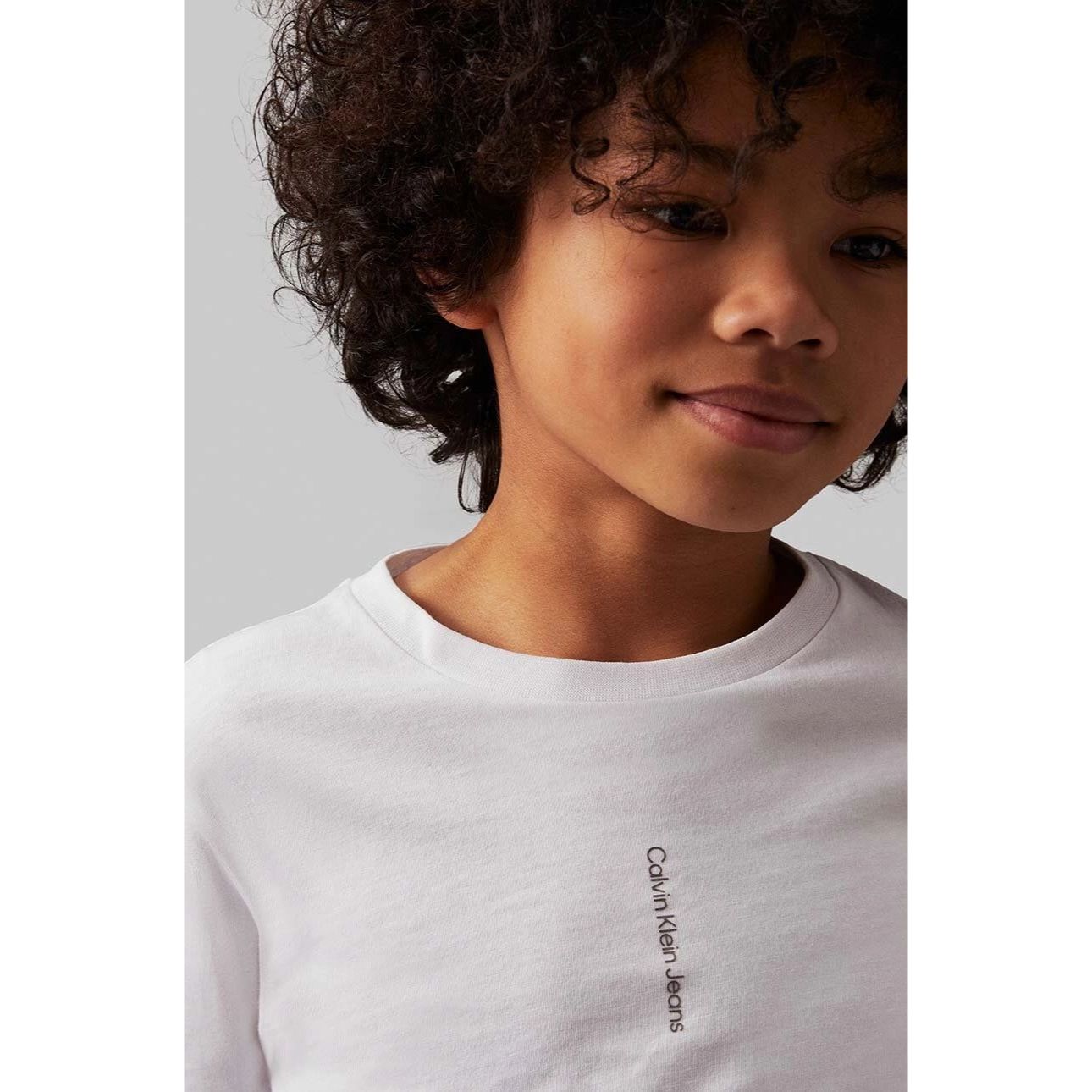 Calvin Klein - White Vertical Logo Top