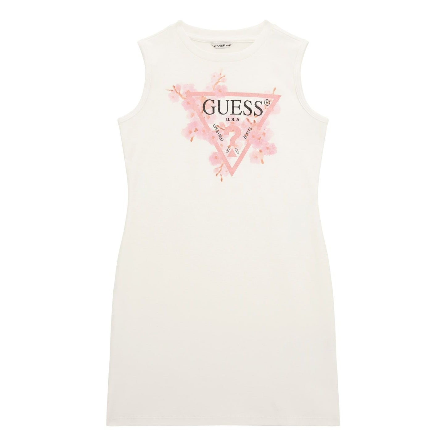 Guess - White Dress with Pinky Flowers