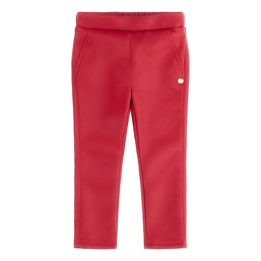 Guess - Girls Red Leather Trouser