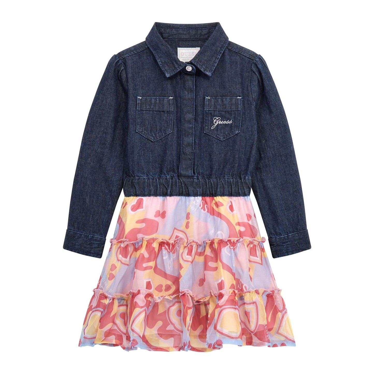 Guess - Girls Half Jeans Colourful Dress