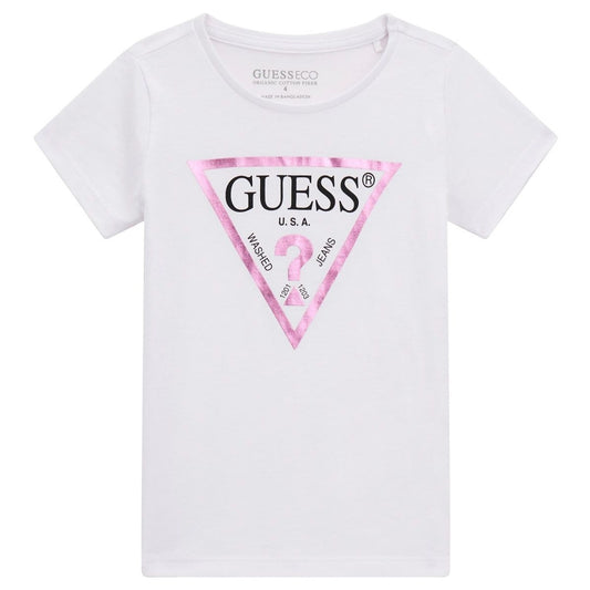 Guess - White Basic Logo Top