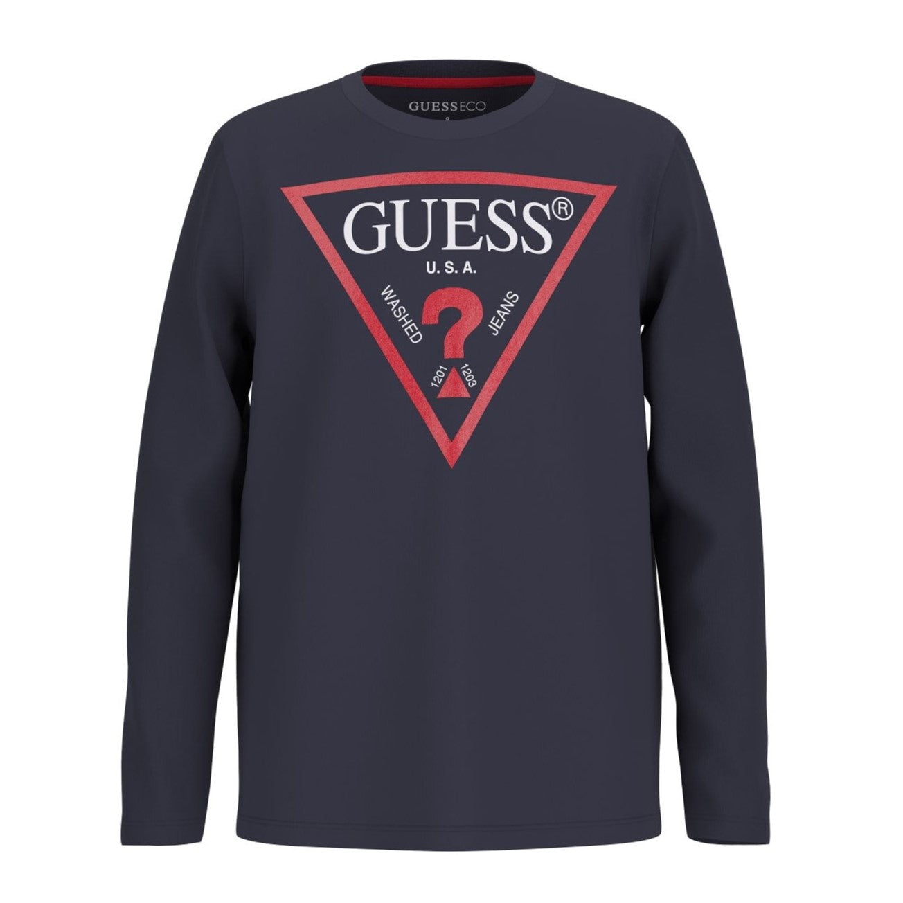 Guess - Dark Blue Long sleeve Logo Top