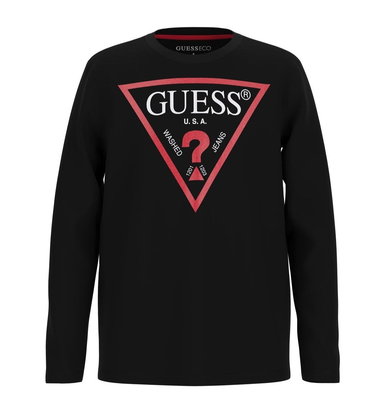 Guess - Black Long sleeve Logo Top