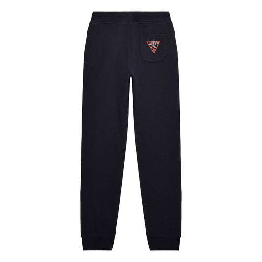 Guess - Dark Blue Logo Cotton Trouser