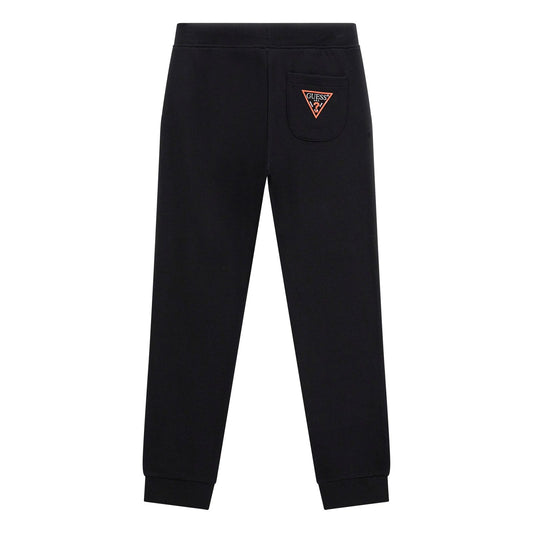 Guess - Black Logo Cotton Trouser