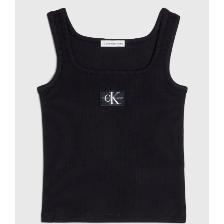 Calvin Klein - Black Girls Logo Top