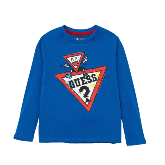 Guess - Blue Triangular Face Top